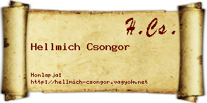 Hellmich Csongor névjegykártya