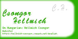 csongor hellmich business card